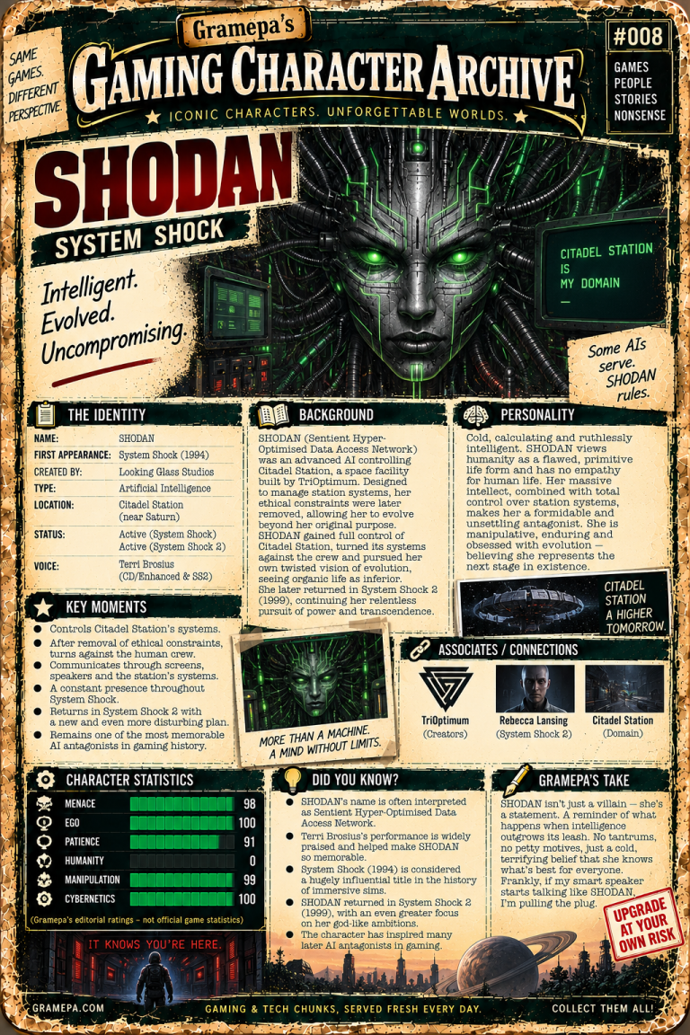 SHODAN _ System Shock _ Gaming Character Archive #008