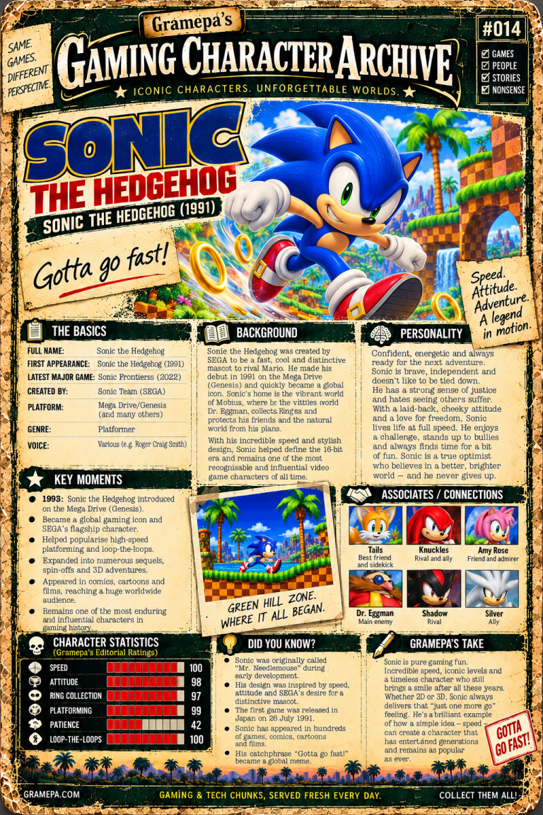 Sonic The Hedgehog _ Gaming Character Archive #014
