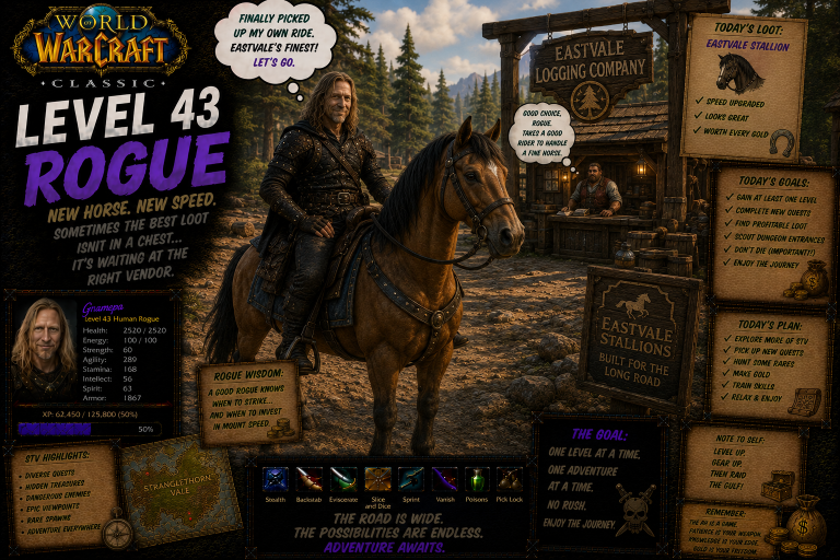 World Of Warcraft Classic _ Level ?? In ?? Days _ Rogue L43 _ S44