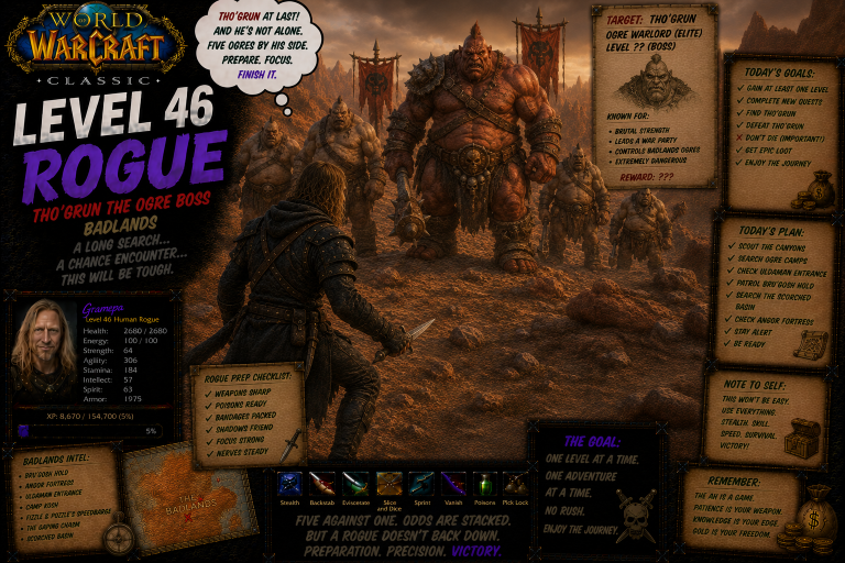 World Of Warcraft Classic _ Level ?? In ?? Days _ Rogue L46 _ S48