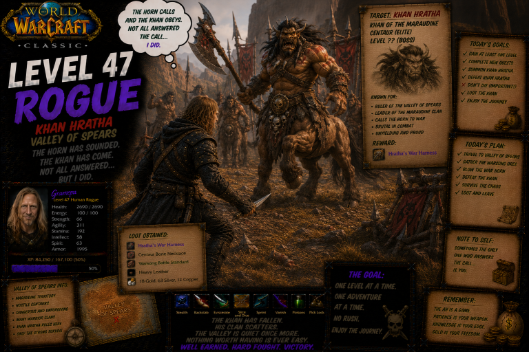 World Of Warcraft Classic _ Level ?? In ?? Days _ Rogue L47 _ S49