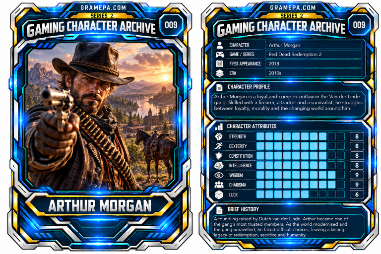 Arthur Morgan _ Red Dead Redemption 2 _ Gaming Character Archive Card 009