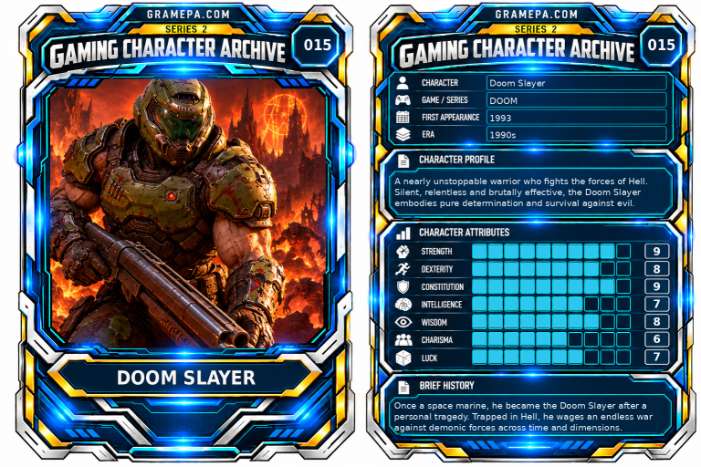 Doom Slayer _ Doom _ Gaming Character Archive Card 015