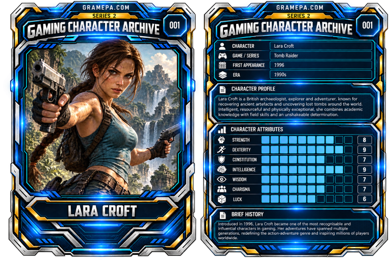 Lara Croft _ Tomb Raider_ Gaming Character Archive Card