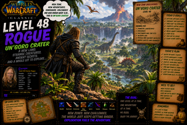 World Of Warcraft Classic _ Level ?? In ?? Days _ Rogue L48 _ S52