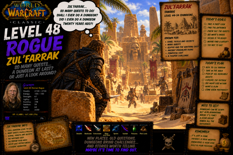 World Of Warcraft Classic _ Level ?? In ?? Days _ Rogue L48 _ S54