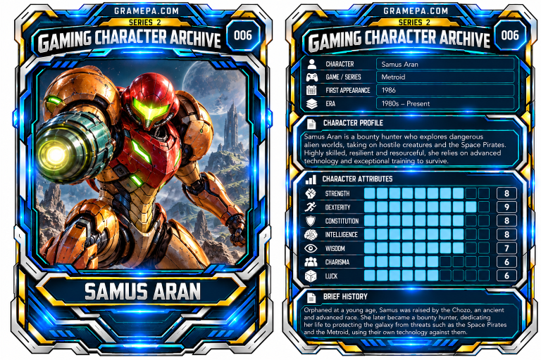 Samus Aran _ Metroid _ Gaming Character Archive Card Series 2 – 006
