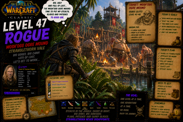 World Of Warcraft Classic _ Level ?? In ?? Days _ Rogue L47 _ S50