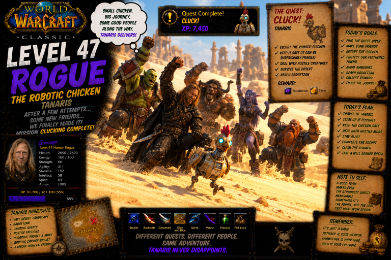 World Of Warcraft Classic _ Level ?? In ?? Days _ Rogue L47 _ S51